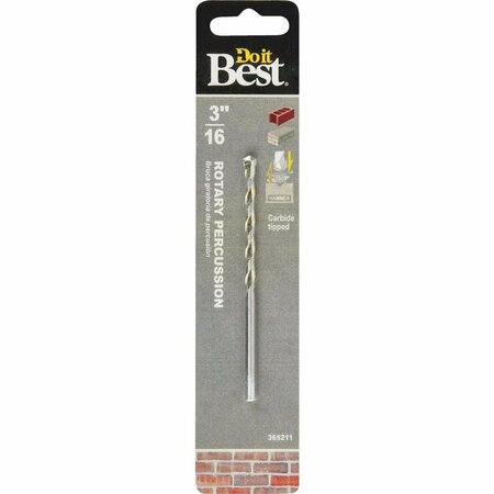 ALL-SOURCE 3/16 In. x 4 In. Rotary Percussion Masonry Drill Bit 201091DB